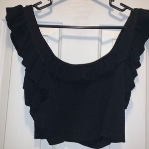 Black crop top